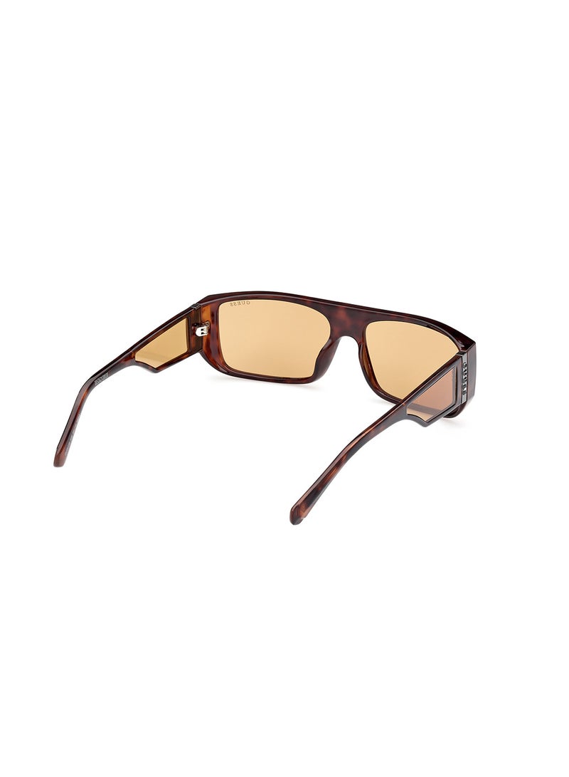GUESS Unisex UV Protection Rectangular Shape Sunglasses - GU0013652E60 - Lens Size: 60 Mm - Dark Havana - Image 5