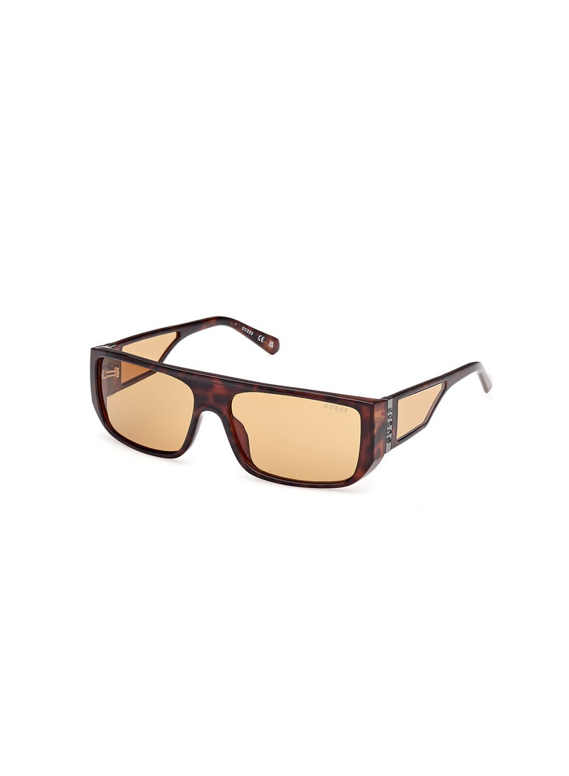 GUESS Unisex UV Protection Rectangular Shape Sunglasses - GU0013652E60 - Lens Size: 60 Mm - Dark Havana - Image 1