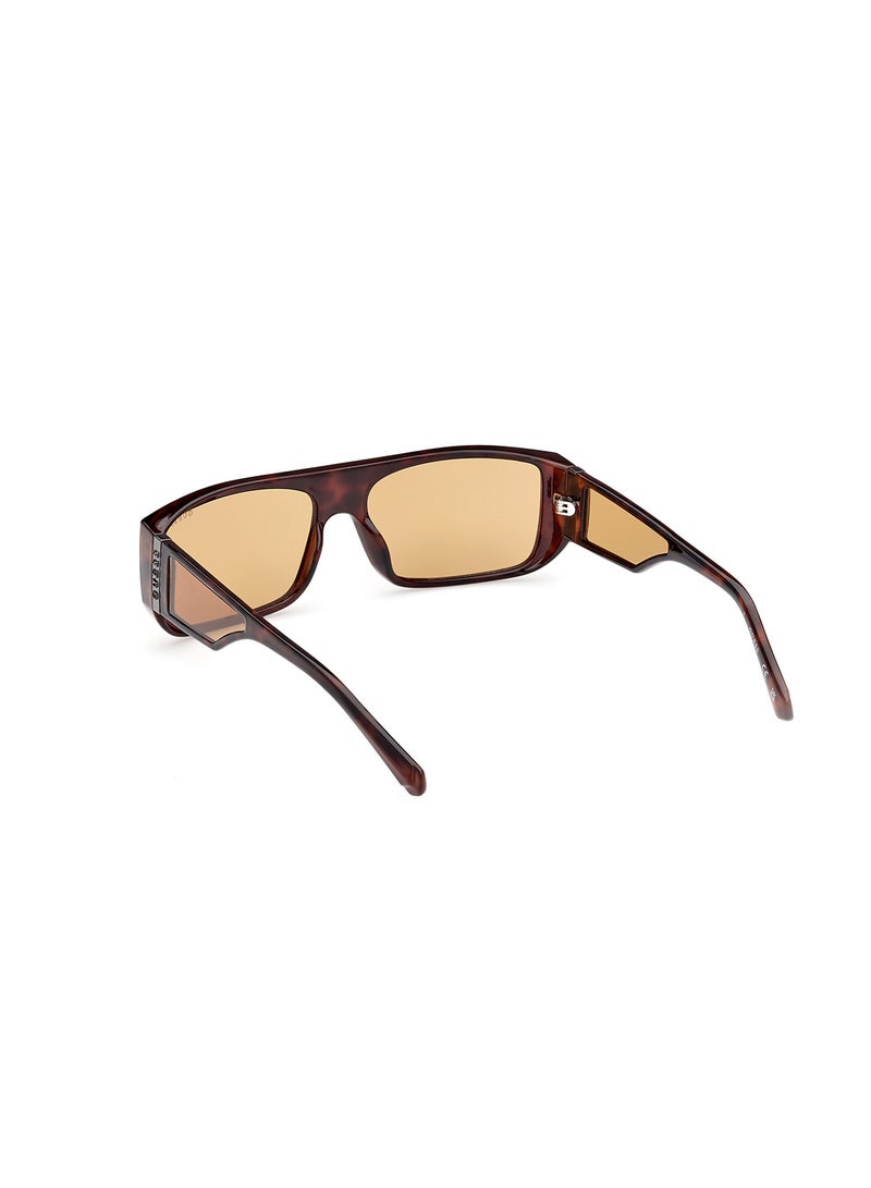 GUESS Unisex UV Protection Rectangular Shape Sunglasses - GU0013652E60 - Lens Size: 60 Mm - Dark Havana - Image 3