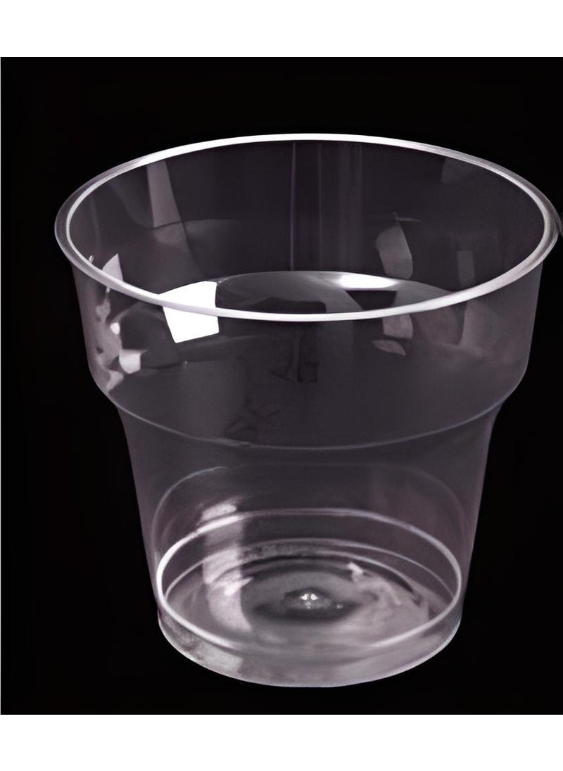 An Crystal Hard Plastic Mica Cup 100 Pieces in 1 Pack 