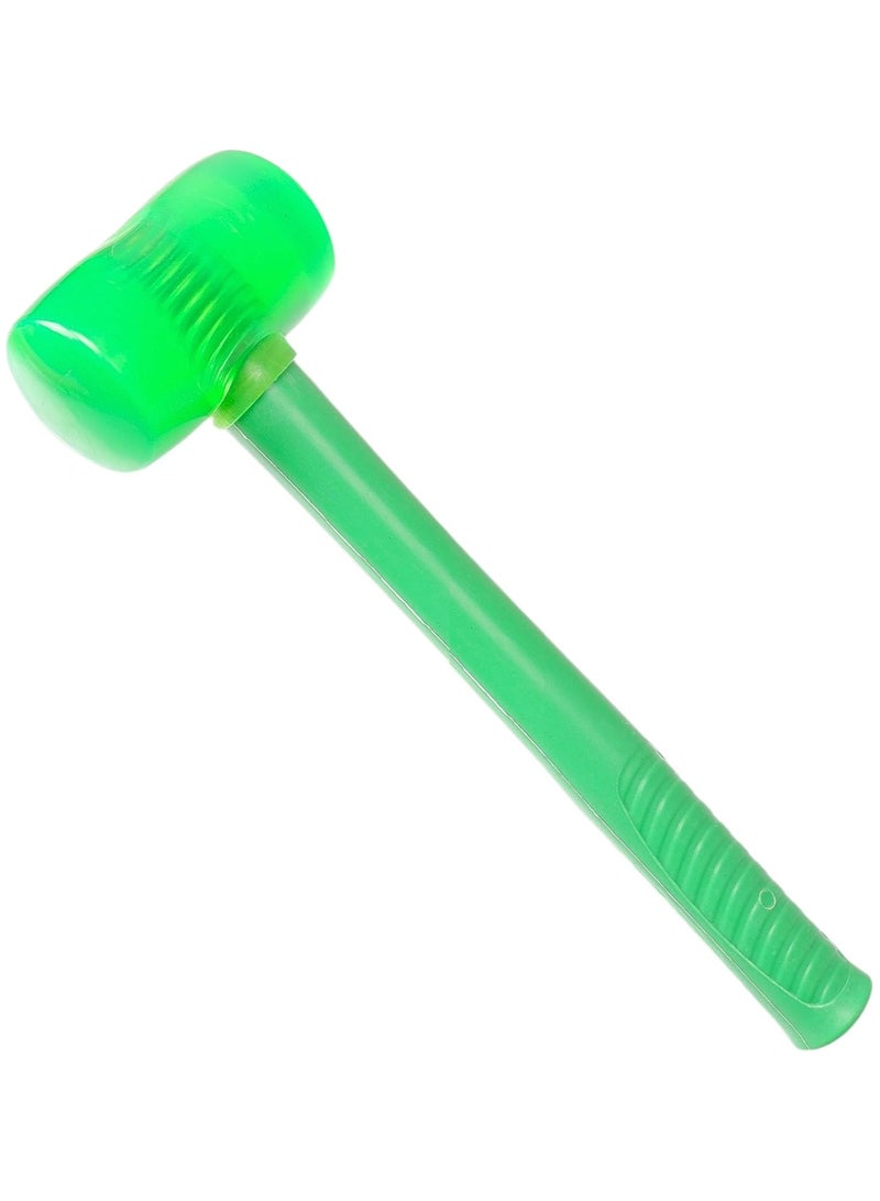 DubaiGallery Silicone Hammer Mallet with Plastic Handle Indoor Soft Safety Perfect Tools Rubber Hammer, Rubberized Hammer  - Image 1