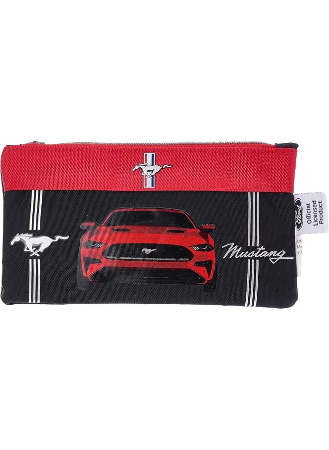 Rainbow max Mustang Pencil Case Students Stationery Pouch For Boys Pencil Holder Portable Pencil Pouch For School Office Supplies  - Image 1