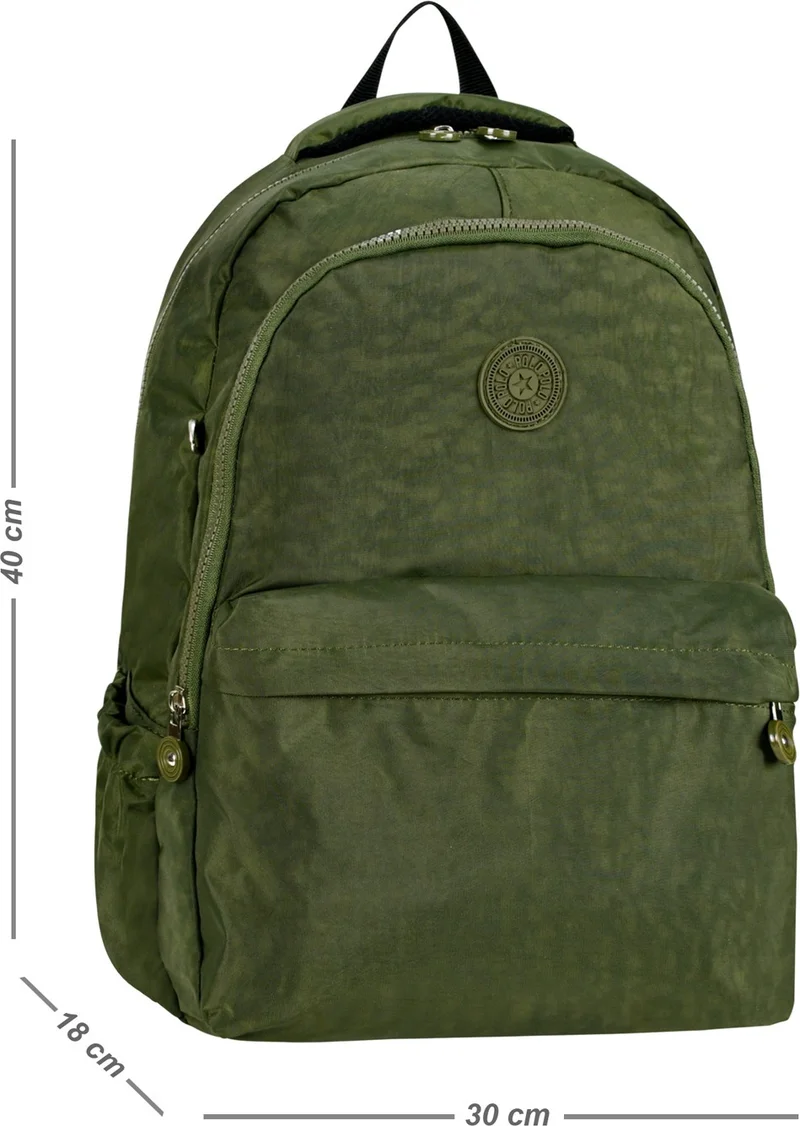 Waddell Crinkle Fabric Green Backpack 6007