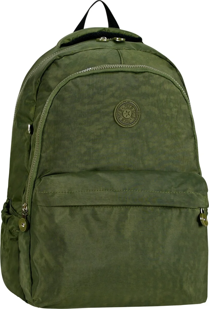 Waddell Crinkle Fabric Green Backpack 6007