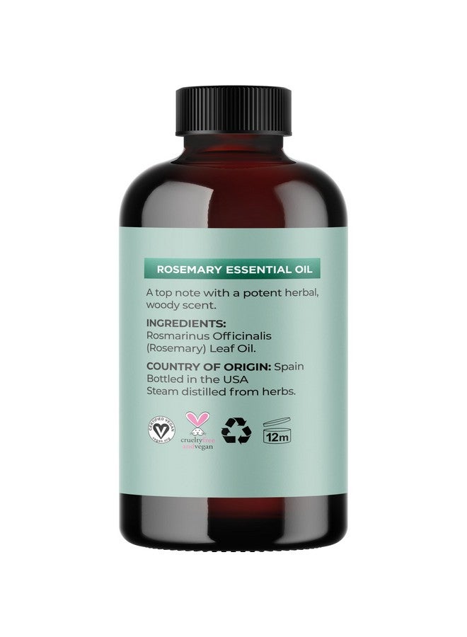 Maple Holistics Pure Rosemary Essential Oil With Dropper - Undiluted Rosemary Oil For Hair Skin And Nails And Refreshing Aromatherapy Oil For Diffusers - Rosemary Essential Oil For Cleansing Dry Scalp Care 4Oz - Image 5