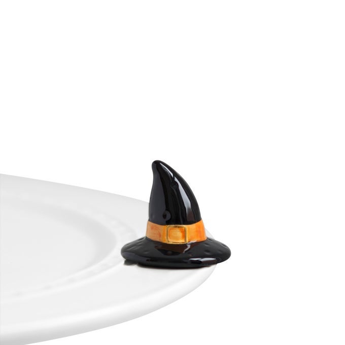 NORA FLEMING WITCHFUL THINKING HANDPAINTED CERAMIC HALLOWEEN DECOR FALL MINIS FOR THE HOME AND OFFICE