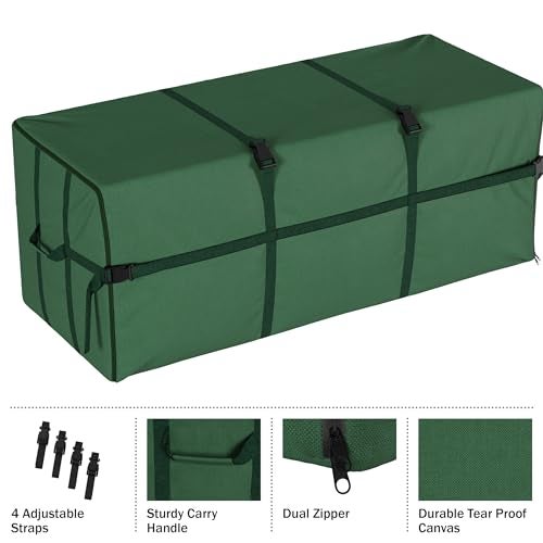 Elf Stor Christmas Tree Storage Bag - Storage Bags for 9FT Disassembled Artificial Trees, Seasonal Decor, Packing, Moving, and Home Organizer by Elf Stor (Green) - Image 5