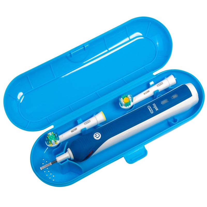 Nincha Portable Replacement Plastic Electric Toothbrush Travel Case for OralB Pro Series Blue