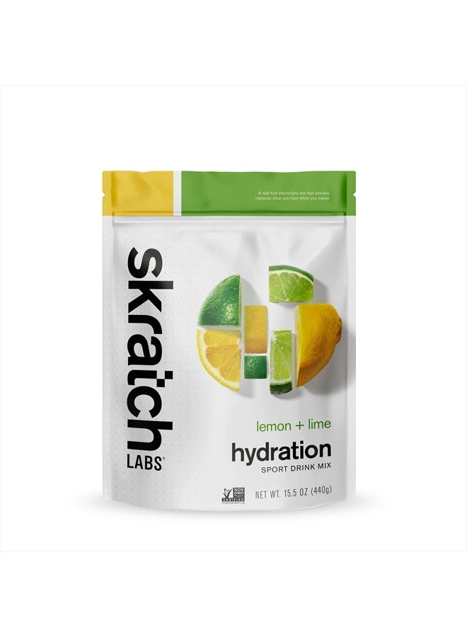 Skratch Labs Hydration Powder | Sport Drink Mix | Electrolytes Powder for Exercise, Endurance, and Performance | Lemon + Lime | 20 Servings | Non-GMO, Vegan, Kosher - Image 1