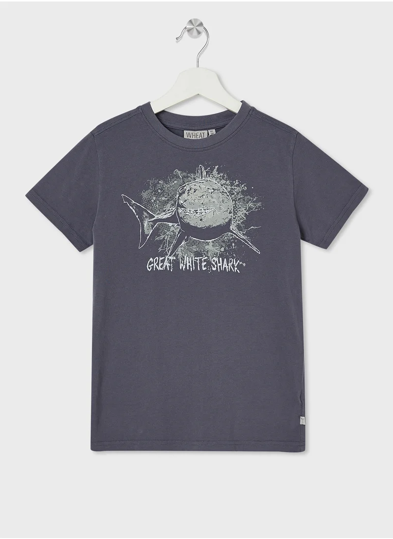 ويت T-Shirt White Shark Ss