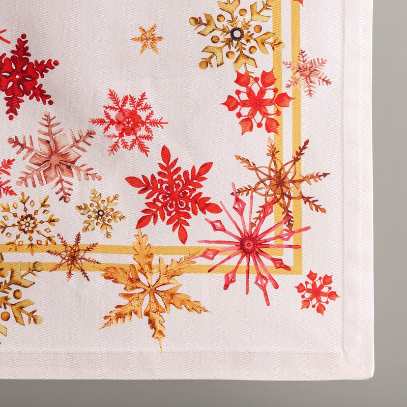 Maison d' Hermine Tablerunners 100% Cotton Decorative Tablerunner Table Cover  Holiday  Dinner  Wedding & Dining  Crystal Star (Single Layer) -Thanksgiving/Christmas(14.50""x108"") - Image 4