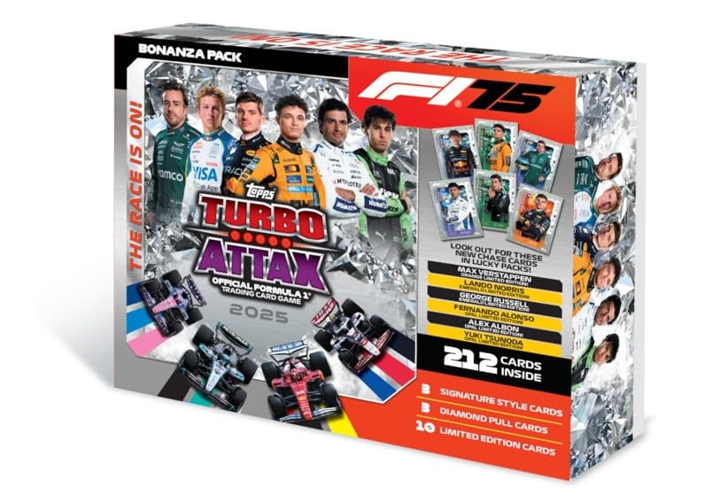 Topps لعبة بطاقات التداول وجمع بطاقات Turbo Attax Formula 1® 2025 (حزمة بونانزا) - Image 1