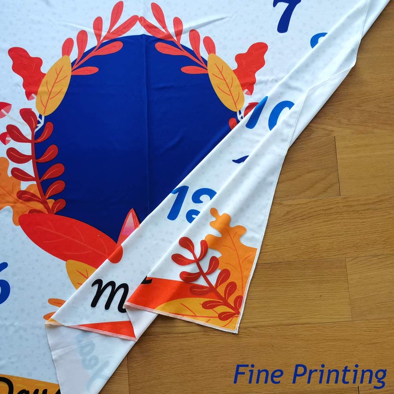 PAMBO Fox Baby Month Milestone Blanket for Baby Boy & Girl - Baby Age Blanket for Photo Taken| Fox Themed BabyShower Gifts - Image 3