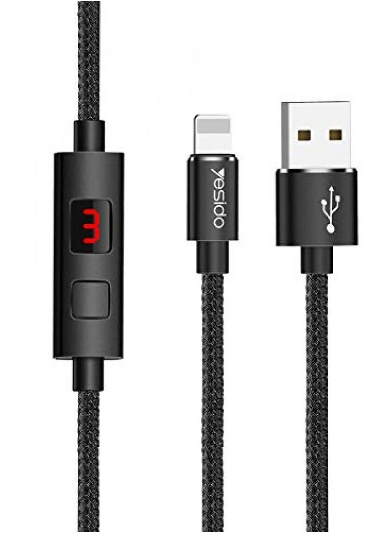 Yesido - Yesido CA46 USB-C Charging Timer Off Cable for Phones Yesido CA46 Lightning - Image 1