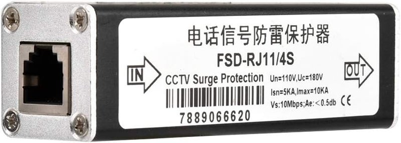 klarako Interface Surge Protector Arrester, Easy to Install, Suitable Forsurge Protector Arrester of Telecom Data Communication Signal Lines and Telephones (110V) - Image 3
