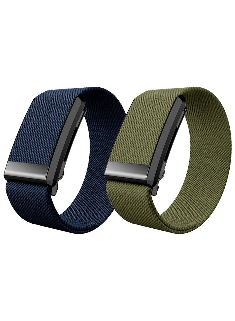 2Packs Premium Adjustable Nylon Strap for WHOOP 5, MG,One, Peak and Life – Lightweight & Breathable Replacement Band - Image 1