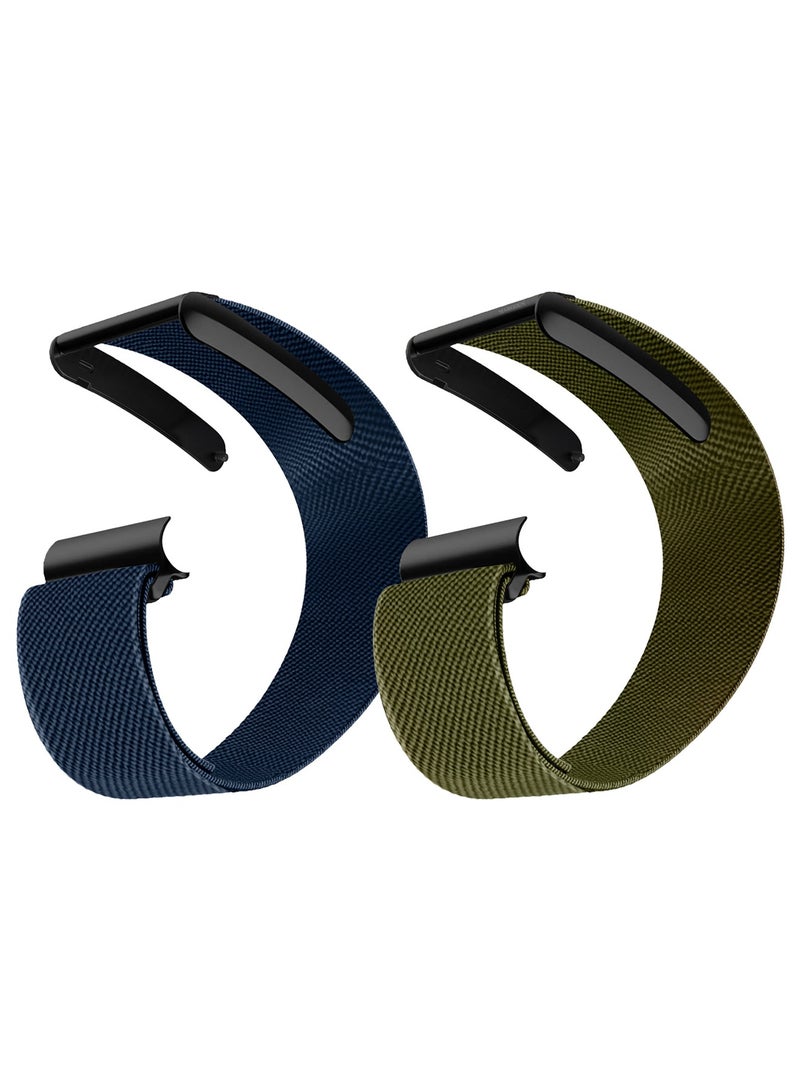 2Packs Premium Adjustable Nylon Strap for WHOOP 5, MG,One, Peak and Life – Lightweight & Breathable Replacement Band - Image 1