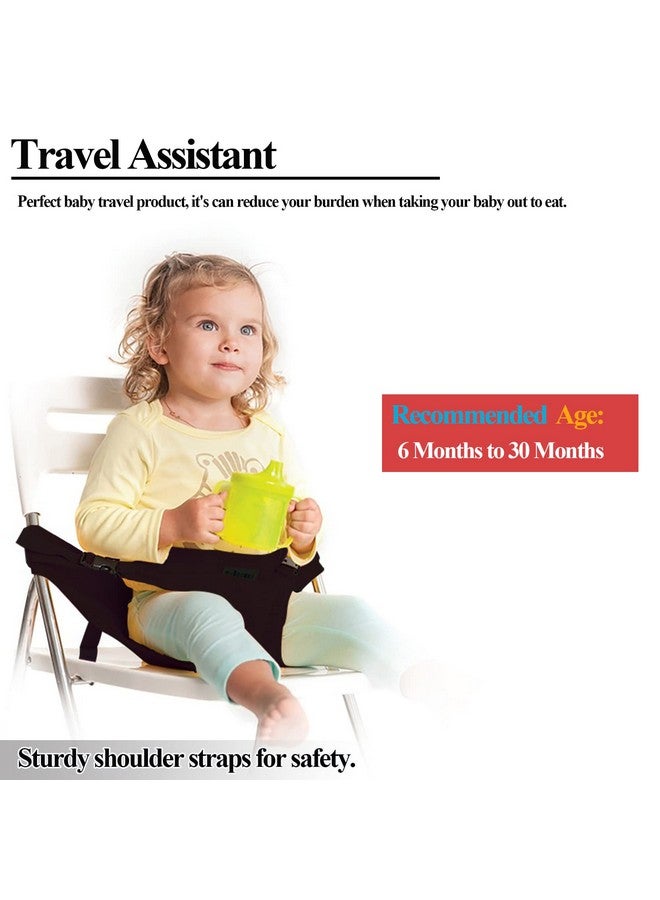 MISSEIAR Baby Harness Seat for High Chair, Portable Feeding Seat Belt with Strap Toddler Safety Seat Belt Foldable Baby Booster Harness Belt for Restaurant Shopping Cart Travel - Image 4