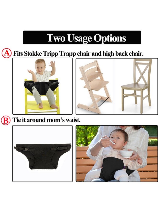 MISSEIAR Baby Harness Seat for High Chair, Portable Feeding Seat Belt with Strap Toddler Safety Seat Belt Foldable Baby Booster Harness Belt for Restaurant Shopping Cart Travel - Image 2