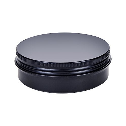 Liyar TMO 4 oz. Aluminum Tins Container 24 Pack Round Screw Lid Containers Jars Metal Storage Tin Jars Aluminum Tin Cans Food Tins Travel Tins,Black - Image 4