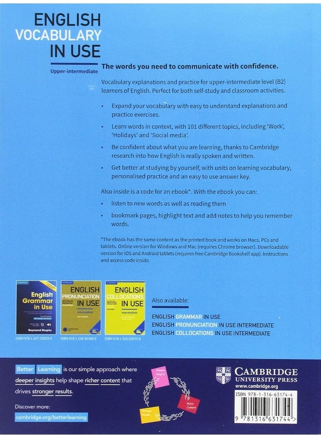 English Vocabulary in Use Upper-Intermediate Book with Answers and Enhanced eBook - Image 2
