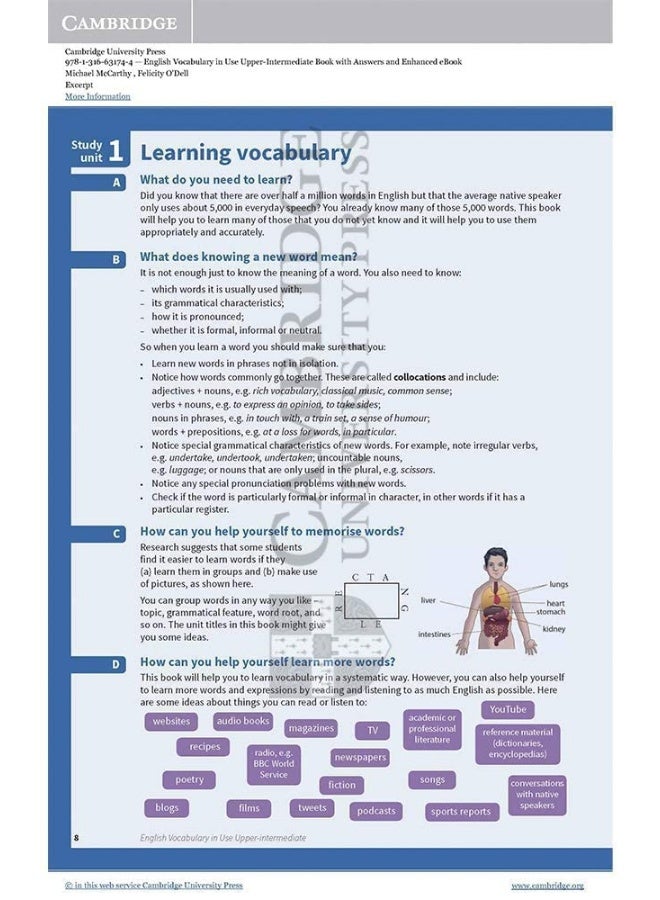 English Vocabulary in Use Upper-Intermediate Book with Answers and Enhanced eBook - Image 5