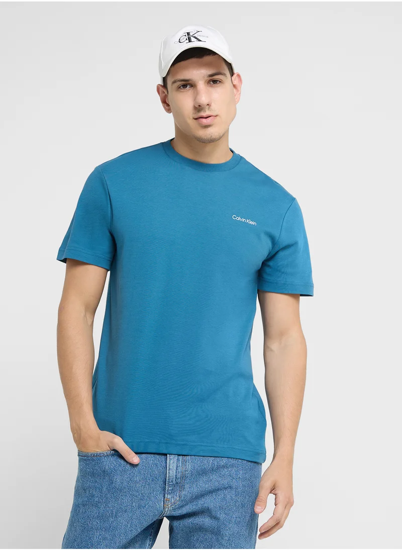 كالفن كلاين Logo Crew Neck T-Shirt