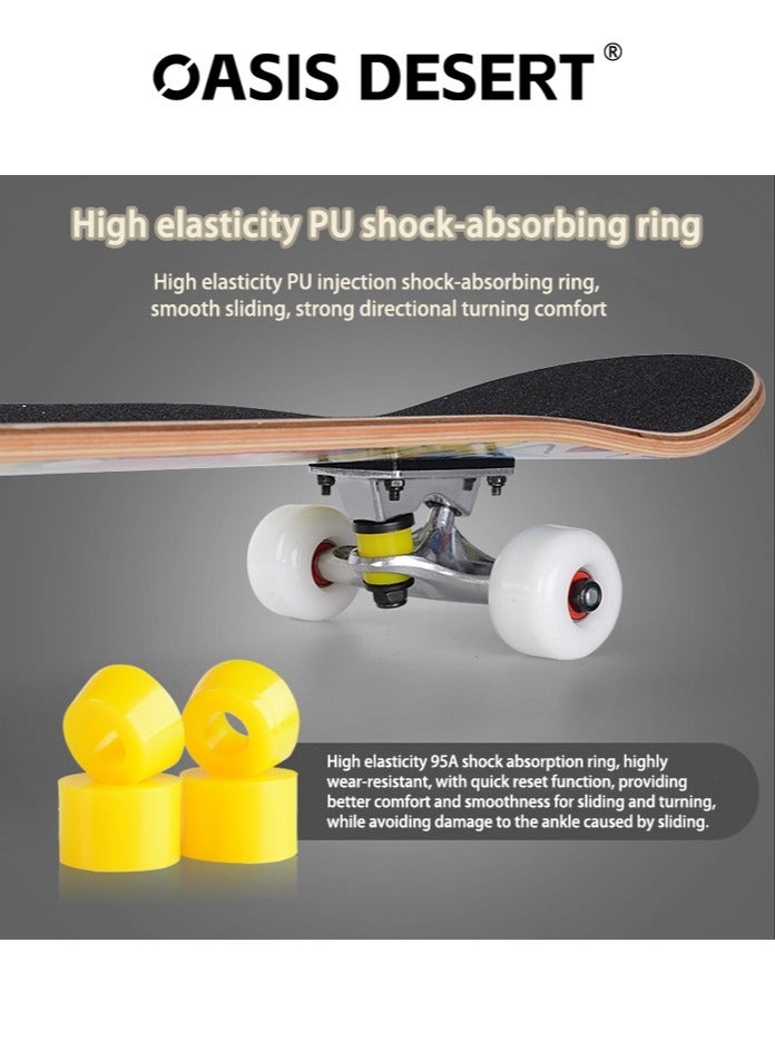 OASIS DESERT 31 Inch Skateboard Professional Adult Four-wheel Beginner Double Rocker Concave Board - Image 4