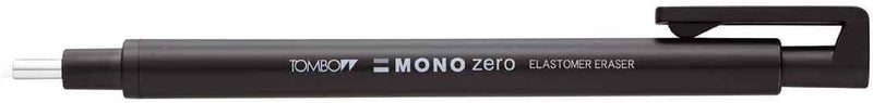 Tombow Mono Zero Round Eraser, 23mm, Black - Image 1