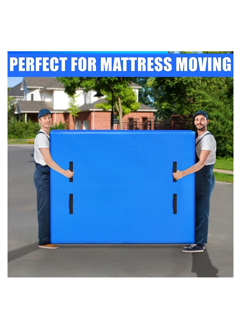 KASTWAVE Mattress Bags for Moving and Storage, Reusable Mattress Storage Bag Zippered Mattress Protector with Handles, for House Moving 82" x 63" x 15", Blue - Image 4