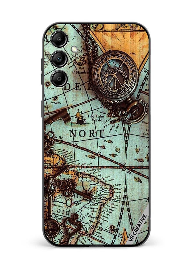 VR CREATIVE Protective Case Cover For Samsung Galaxy A15 5G/A15 Compas Design Multicolour - Image 1