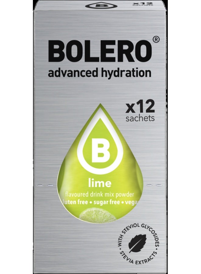 بوليرو منكهات الماء بوليرو - نكهة الليمون الأخضر (12*3 جرام) - Image 1