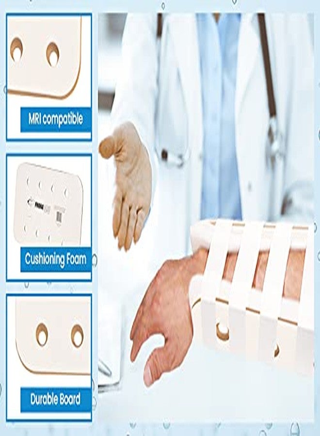 Primacare IS-5412 Padded Cardboard Splint Wrist Brace or Leg Support for Adults and Kids, Emergency First Aid Kit with Punch Holes, Radiolucent and MRI Compatible Cushioning Foam, 12" - Image 3
