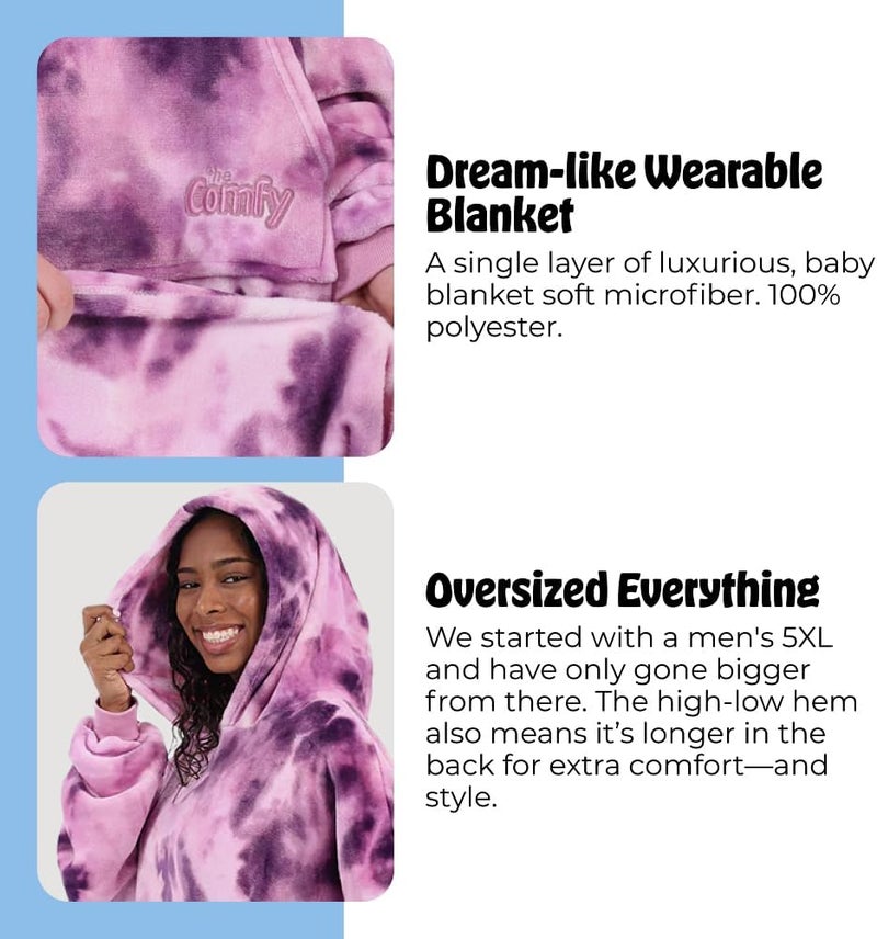 THECOMFY Dream | Oversized Light Microfiber Wearable Blanket, Seen on Shark Tank, One Size Fits All - Image 4
