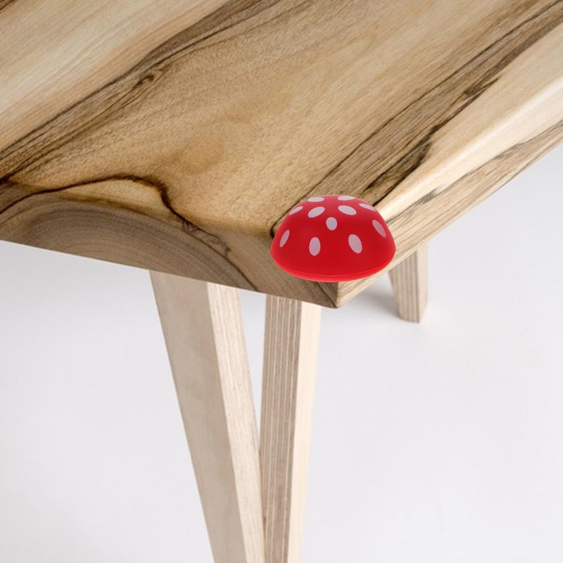 3Pcs Thickened Silicone Mushroom Corner Protectors For Furniture Table Edge Safety - Image 5