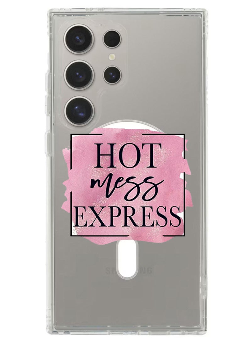 Theodor Magnetic Case for Samsung Galaxy S24 Ultra 6.8-inch Compatible with MagSafe Wireless Charging, Shockproof Phone Bumper Cover Hot mess express - Image 1