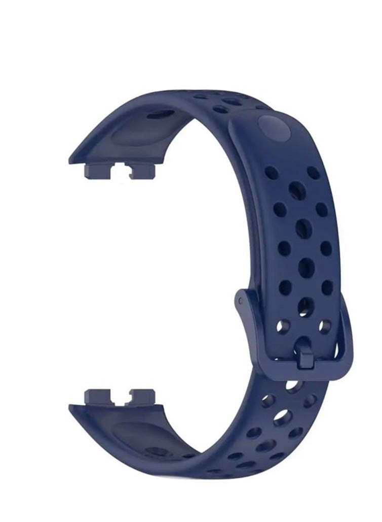 Silicone Strap For Huawei Band 8/9  Smart Watch Wrist Strap Soft Sport Replacement -Blue - Image 1
