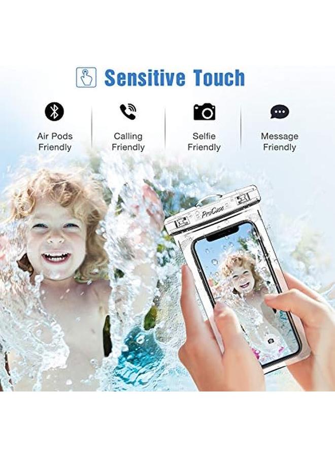 Procases 2 Pack Waterproof Phone Pouch Underwater Phone Case Up To 7" Dry Bag For Iphone 16 15 14 13 Pro Plus Max Galaxy S24 S23 S22 Ultra Beach Essentials Clear - Image 4