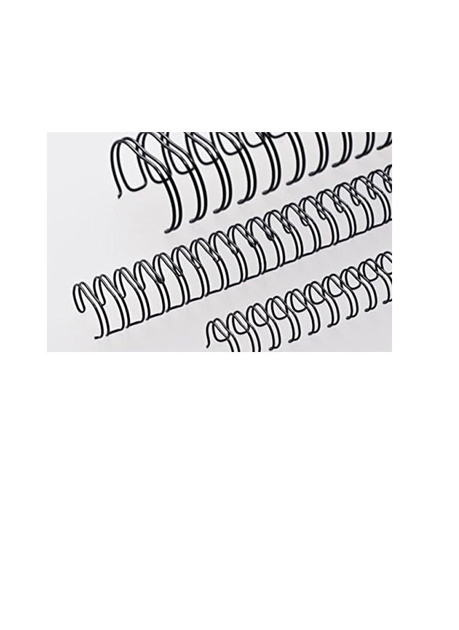 RENZ 100-Pieces Binding Wire A4 3:1 9.5mm 3/8" Black.  - Image 1