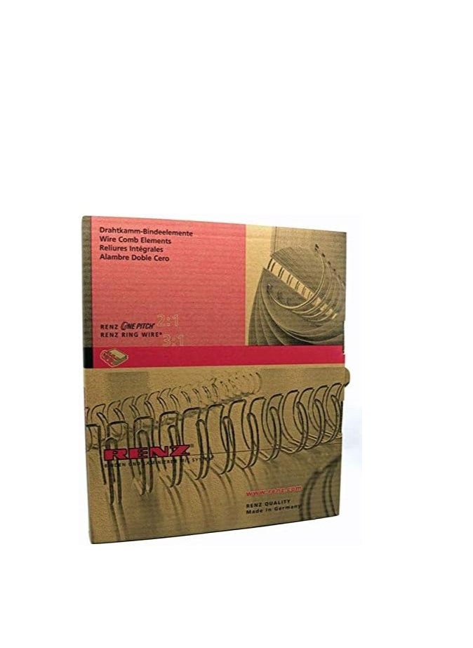 RENZ 100-Pieces Binding Wire A4 3:1 9.5mm 3/8" Black.  - Image 2