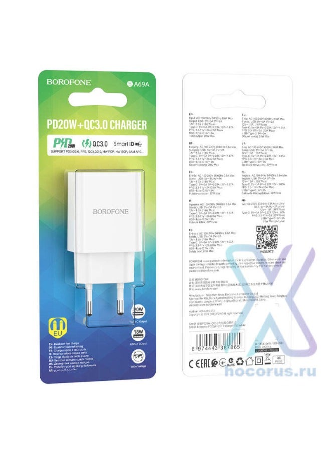 BA69A Resource PD20W+QC3.0 charger(EU)