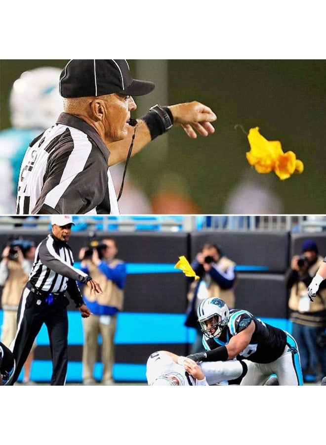 Selaurel 10 Pieces Penalty Flag Yellow Football Tossing Flags Sports Fan Set Penalty Flag Party Accessory (Yellow) - Image 5