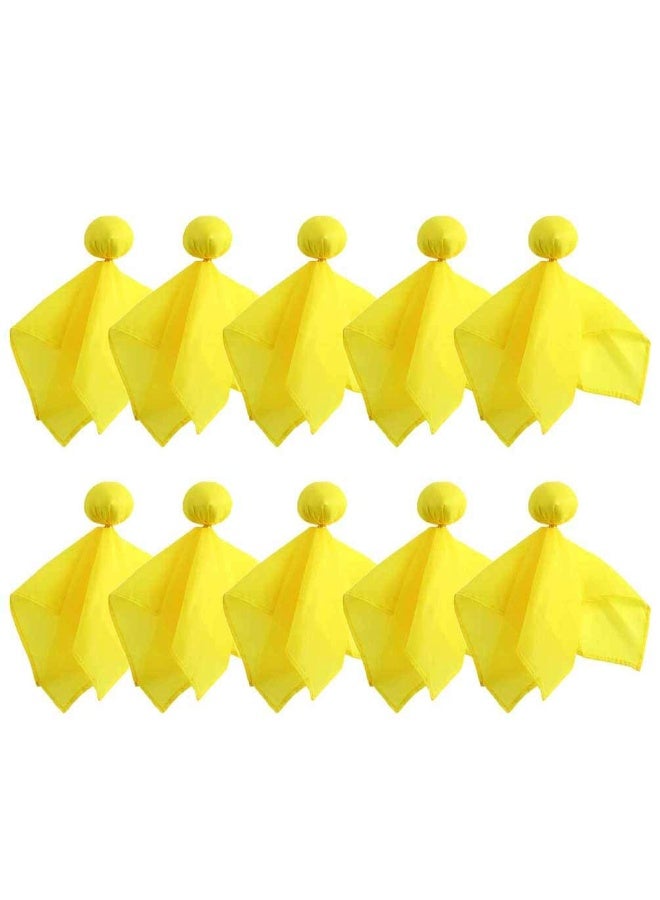 Selaurel 10 Pieces Penalty Flag Yellow Football Tossing Flags Sports Fan Set Penalty Flag Party Accessory (Yellow) - Image 4