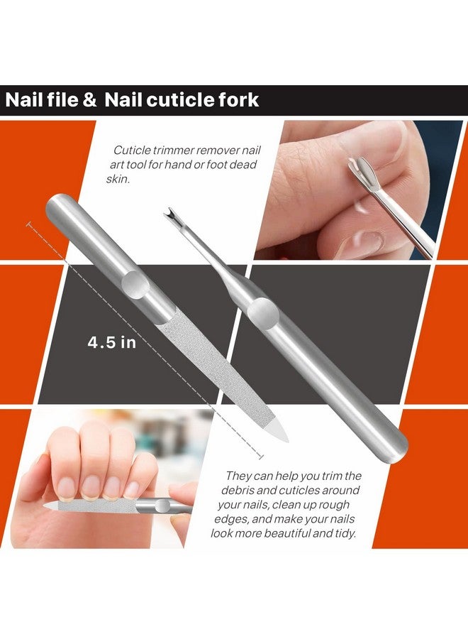 konovo Toenail Clippers For Seniors Thick Toenails Toe Nail Clippers Adult Thick Nails Long Handle 16Mm Wide Jaw Opening Nail Clippers Heavy Duty Nail Clippers Kit 5Pcs - Image 5