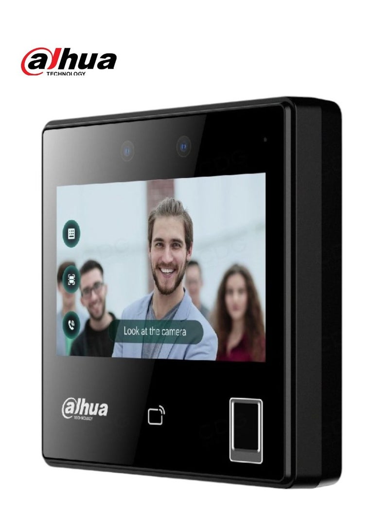 Dahua ASI3214A-W Face Recognition Access Controller – 4.3" Touchscreen, Dual-Lens Camera, Multi-Authentication (Face, Fingerprint, Card, Password), Wi-Fi & Ethernet Support – Indoor Access Control Device