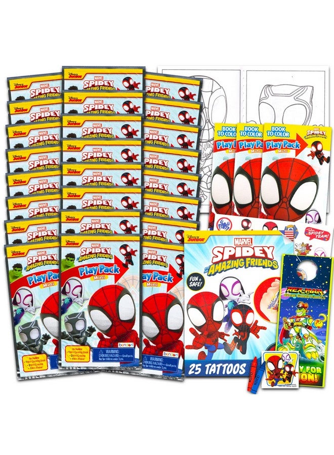 Bendon Spidey And Friends Mini Party Favors Set For Kids Bundle With 24 Mini Spidey And Friends Grab N Go Play Packs With Coloring Pages Stickers More (Spidey And Friends Birthday Party Supplies) - Image 2