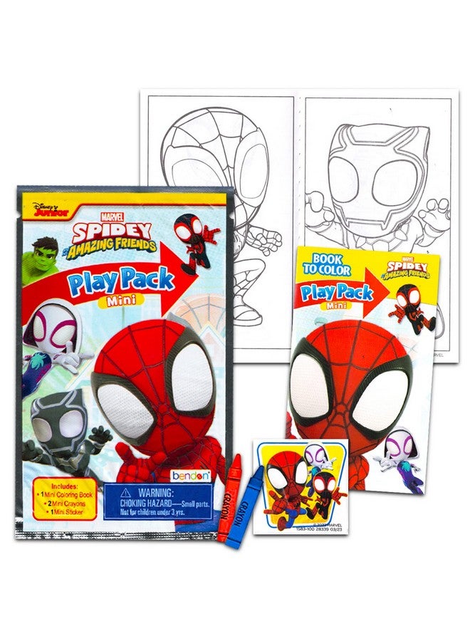 Bendon Spidey And Friends Mini Party Favors Set For Kids Bundle With 24 Mini Spidey And Friends Grab N Go Play Packs With Coloring Pages Stickers More (Spidey And Friends Birthday Party Supplies) - Image 3
