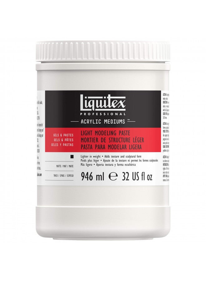 Liquitex معجون النمذجة الخفيف الاحترافي من ليكويتكس. 946 مل (32 أونصة) - Image 1