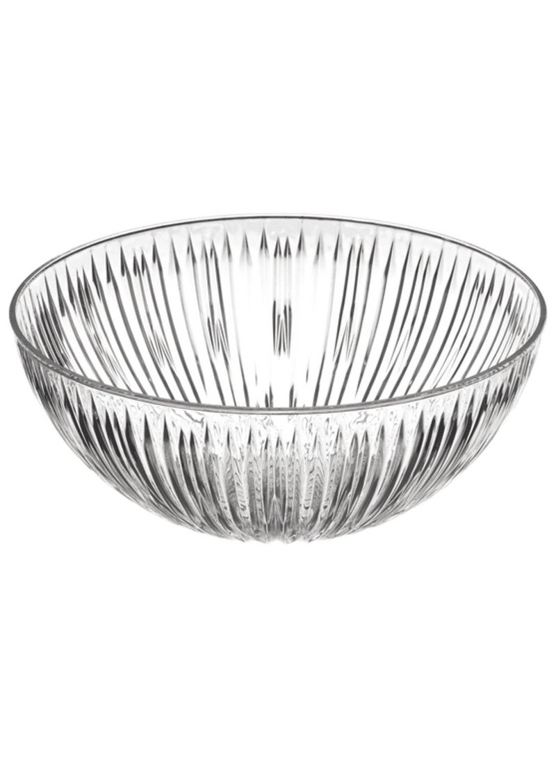 Arrow Crystal Cut Design Contemporary Polystyrene Starburst Bowl Clear 12inch