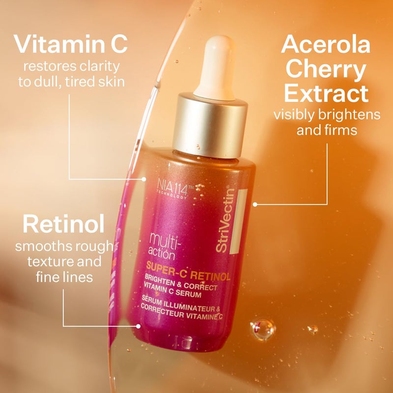 StriVectin Multi Action Super C Vitamin C Retinol Brightening & Correcting Face Serum - Image 3
